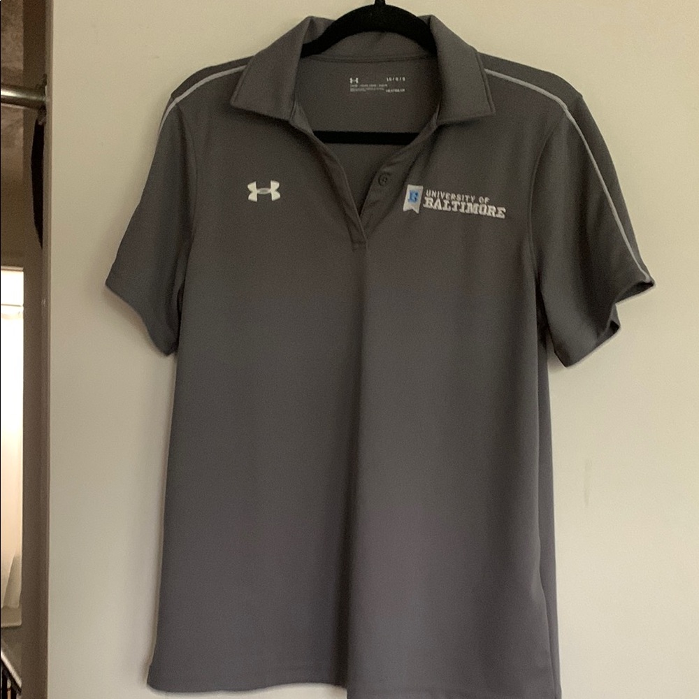 Under Armour UBalt Dark Gray Polo Shirt